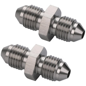 Podavelle AN3 adapter connected to hose end demonstrating secure fluid-line joining