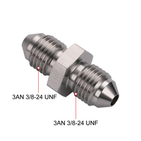 Podavelle close-up of AN3 threads highlighting precision CNC machining for leak resistance