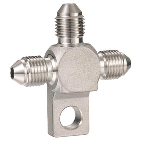 Podavelle AN3 tee block mount tab close-up highlighting durable stainless benefit