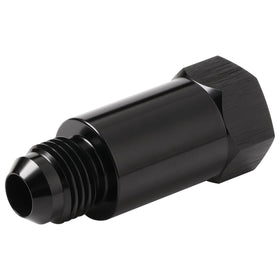 Podavelle AN6 inline valve front view showing compact anodized body and secure fittings benefit safety