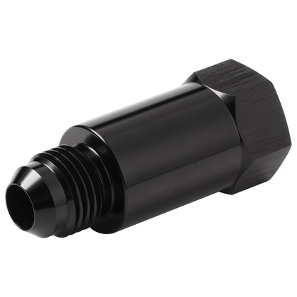 Podavelle AN6 inline valve front view showing compact anodized body and secure fittings benefit safety