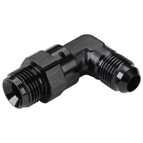 Podavelle adapter installed on power steering hose in engine bay, helps tidy routing