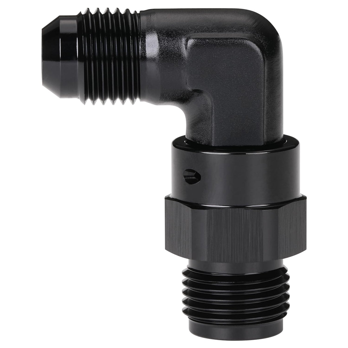 Podavelle adapter swivel nut detail, benefit of easy hose alignment without twisting