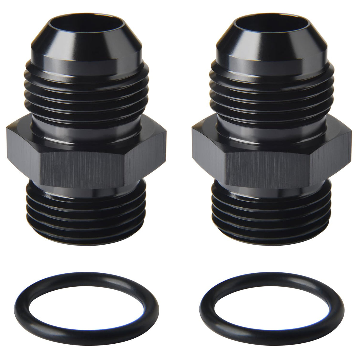 Podavelle adapter front view showing threads and anodized finish for secure fit