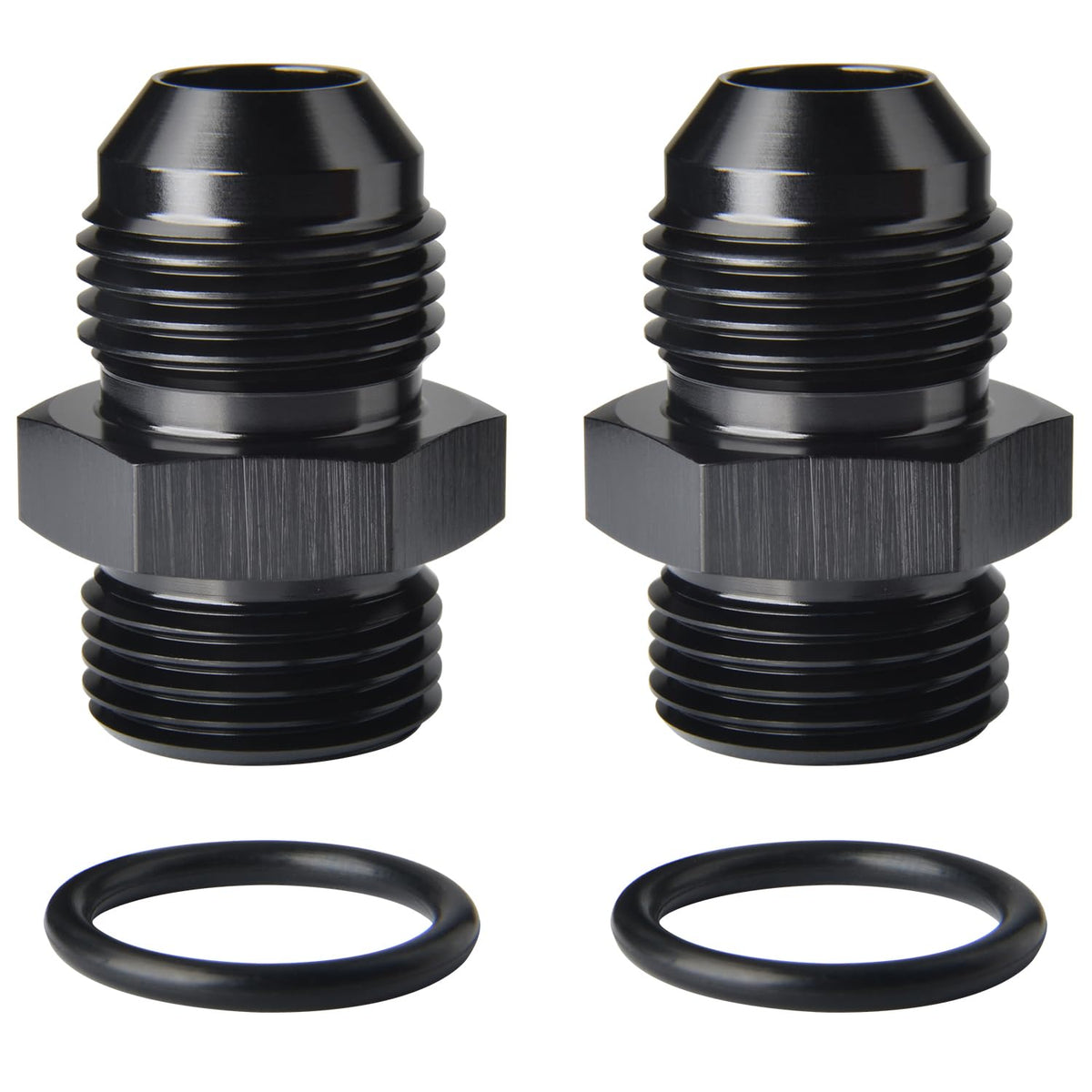 Podavelle adapter front view showing black anodized finish and compact design benefit