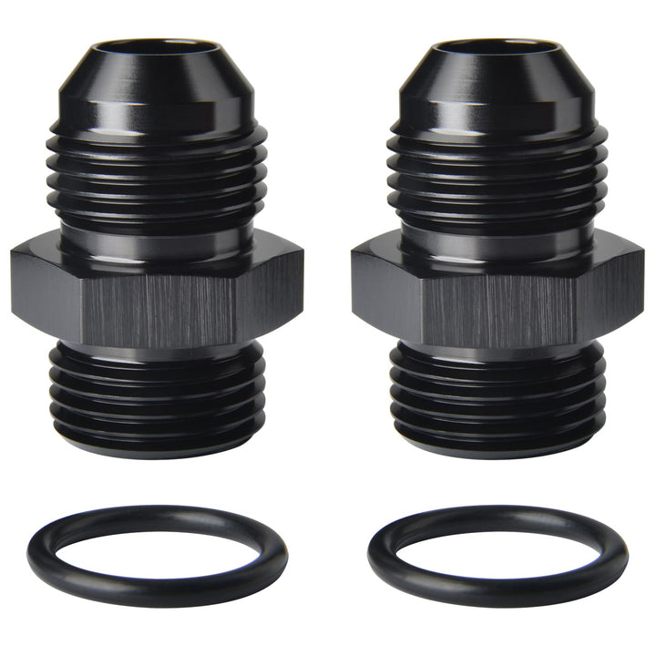 Podavelle adapter front view showing black anodized finish and compact design benefit