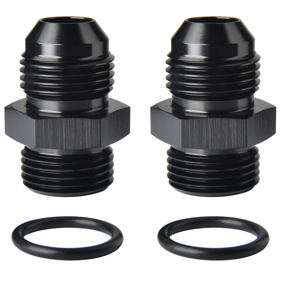 Podavelle adapter front view showing black anodized finish and compact design benefit
