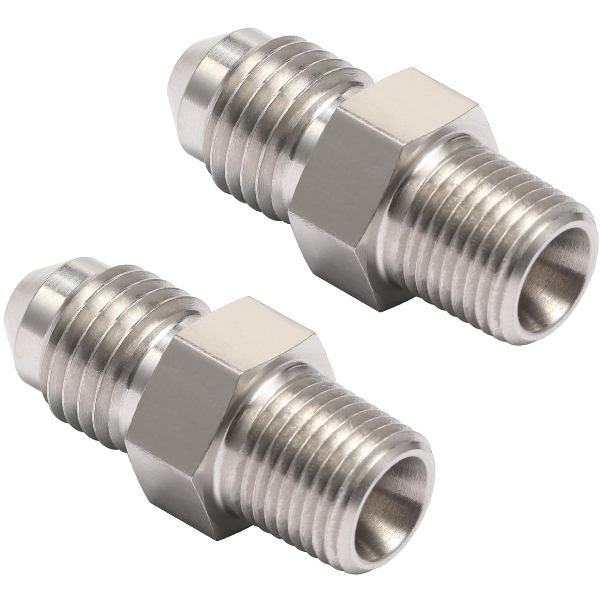 Podavelle adapter installed on braided line showing secure leak-resistant join