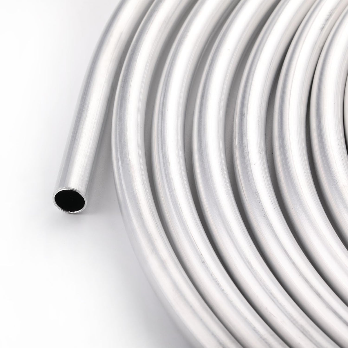 Podavelle tubing routed under hood in install, demonstrates neat professional fit