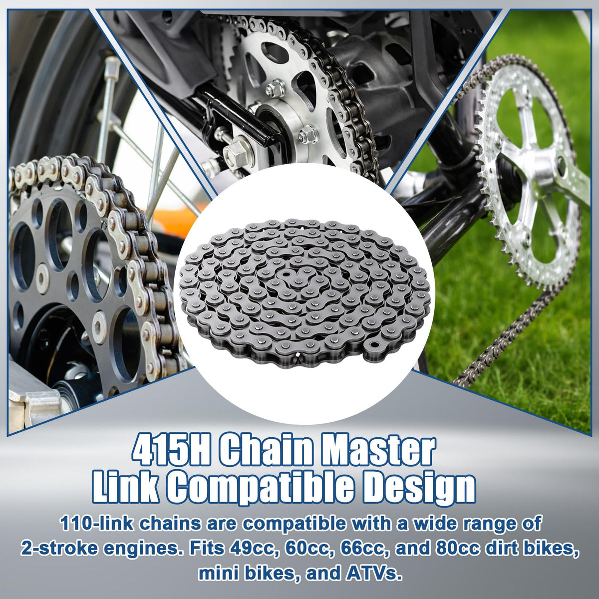 Podoy cleaning brush and included tools arranged for maintenance and longer chain life