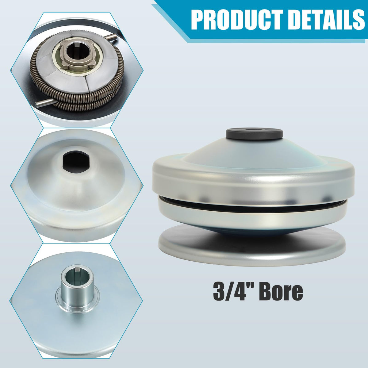Podoy clutch close texture showing cast iron finish and durable heat dissipation