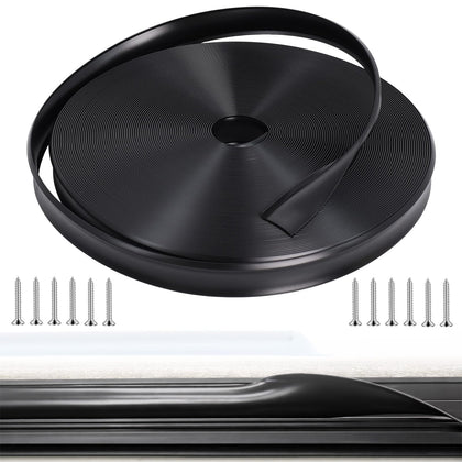Podoy front view of 100ft roll showing neat black finish and coverage benefit