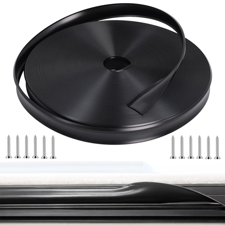 Podoy front view of 100ft roll showing neat black finish and coverage benefit