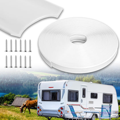Podoy front packaging showing 100FT roll and screws for full coverage benefit