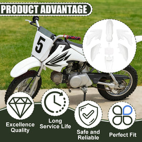 Podoy kit installed on a pit bike lifestyle shot showing refreshed bike appearance