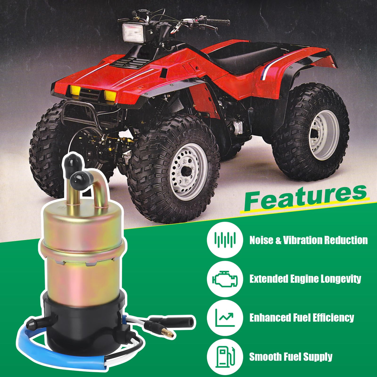 Podoy pump and filter kit packaging showing included components for installation