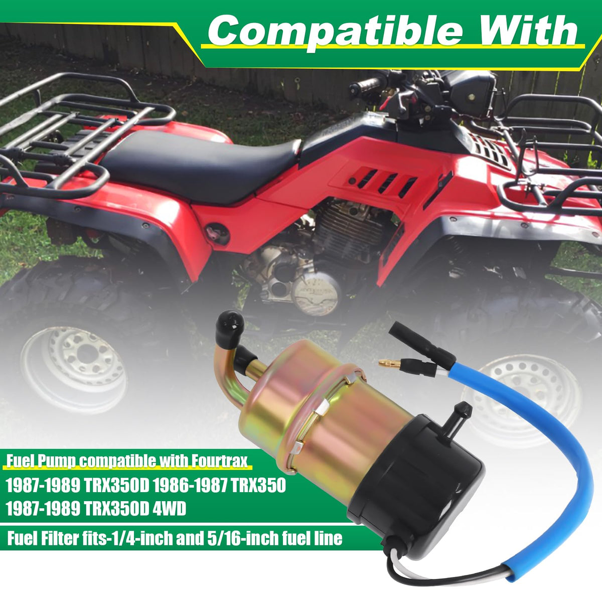 Podoy pump inlet and outlet tubes with 5/16 inch sizing for easy hose fit