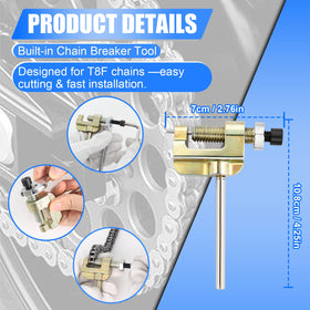 Podoy chain breaker tool detail with ergonomic handle for accurate link removal