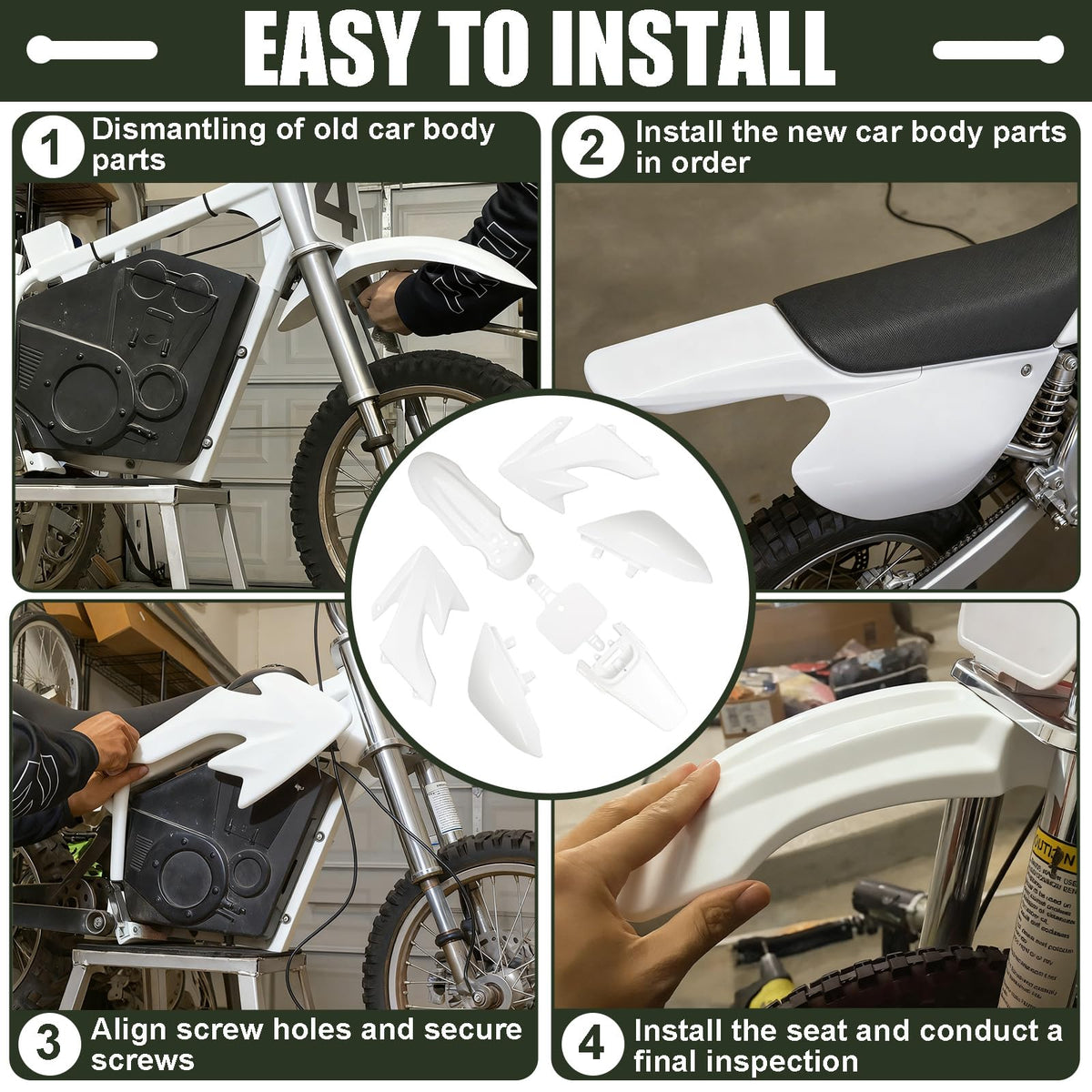 Podoy tank side covers pair positioned to show symmetrical styling and protection