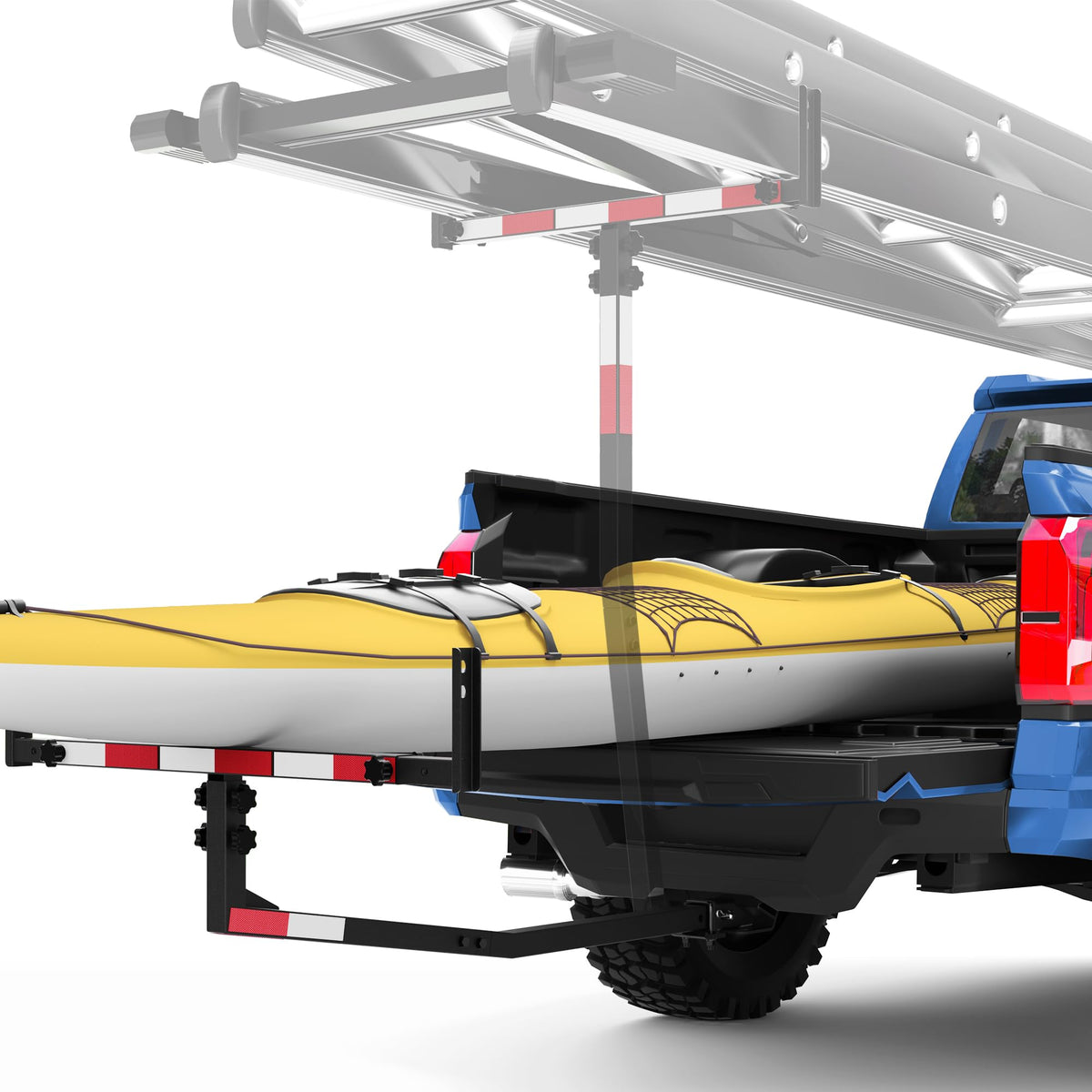 POFENZE front view mounted on pickup for extra cargo reach
