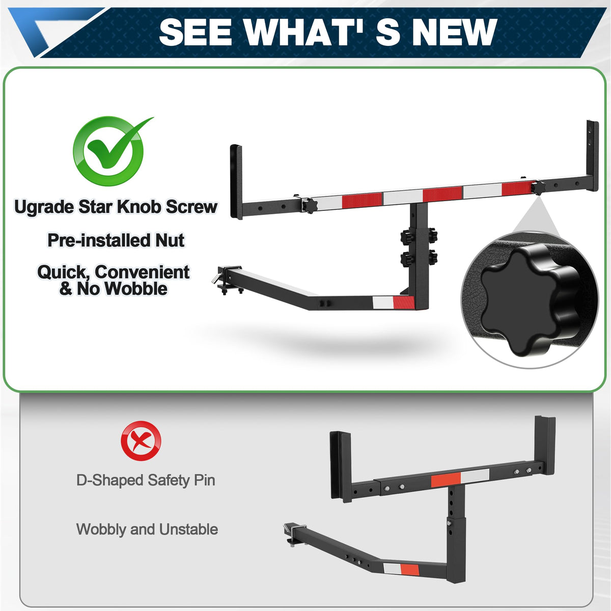 POFENZE beside person showing scale and easy-install benefit