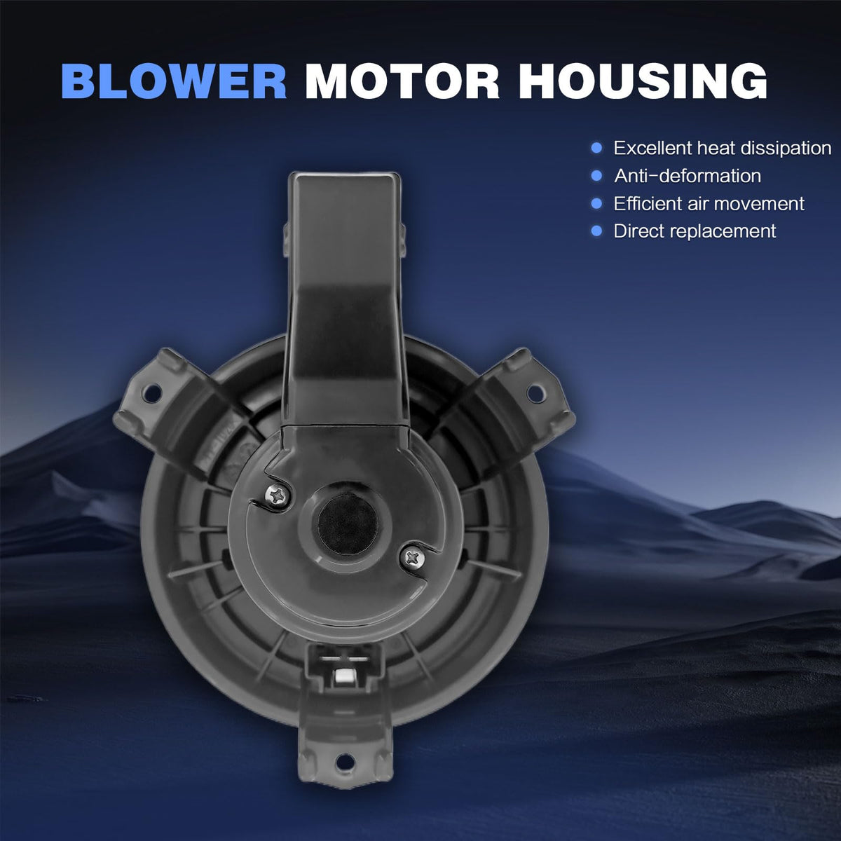POHILA blower motor installed in vehicle HVAC showing restored cabin airflow