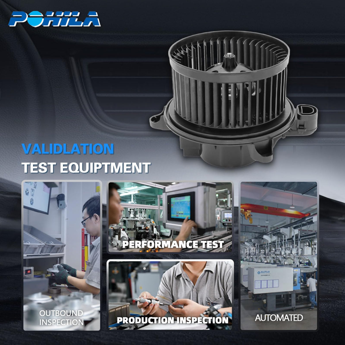 POHILA product label with part numbers showing OE reference compatibility for confidence