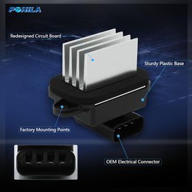 POHILA resistor heatsink detail demonstrating heat resistance for long life