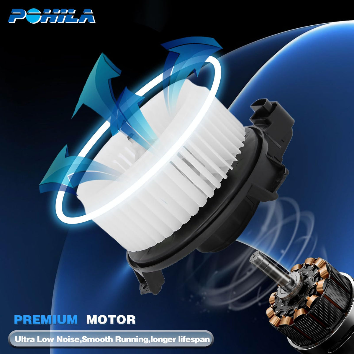 POHILA product label with OEM part numbers aiding correct part identification