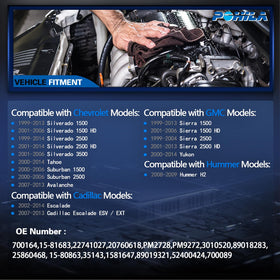 POHILA motor label and specifications close view, verifies correct OEM-dimension match