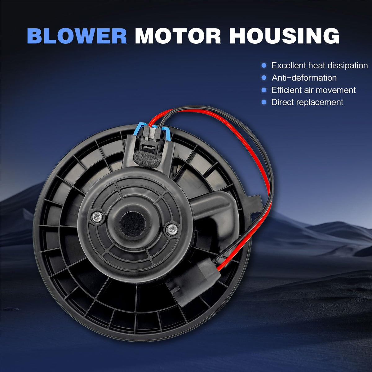 POHILA motor shaft and bearings close-up, permanently lubricated for extended life