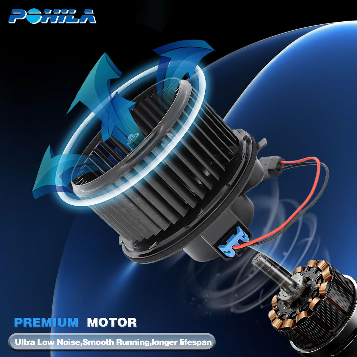 POHILA wiring connector detail, designed for hassle-free plug-and-play installation