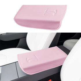 POKUNG front view of pink armrest cover showing neat fit and protection