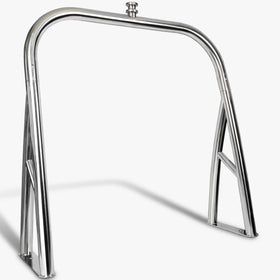 POlAFLEX front view of rear pontoon ski tower showing strong tow point and stability