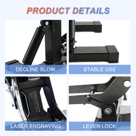 POLARBEAR handle and safety buckle close-up highlighting quick lock and smooth lift benefit