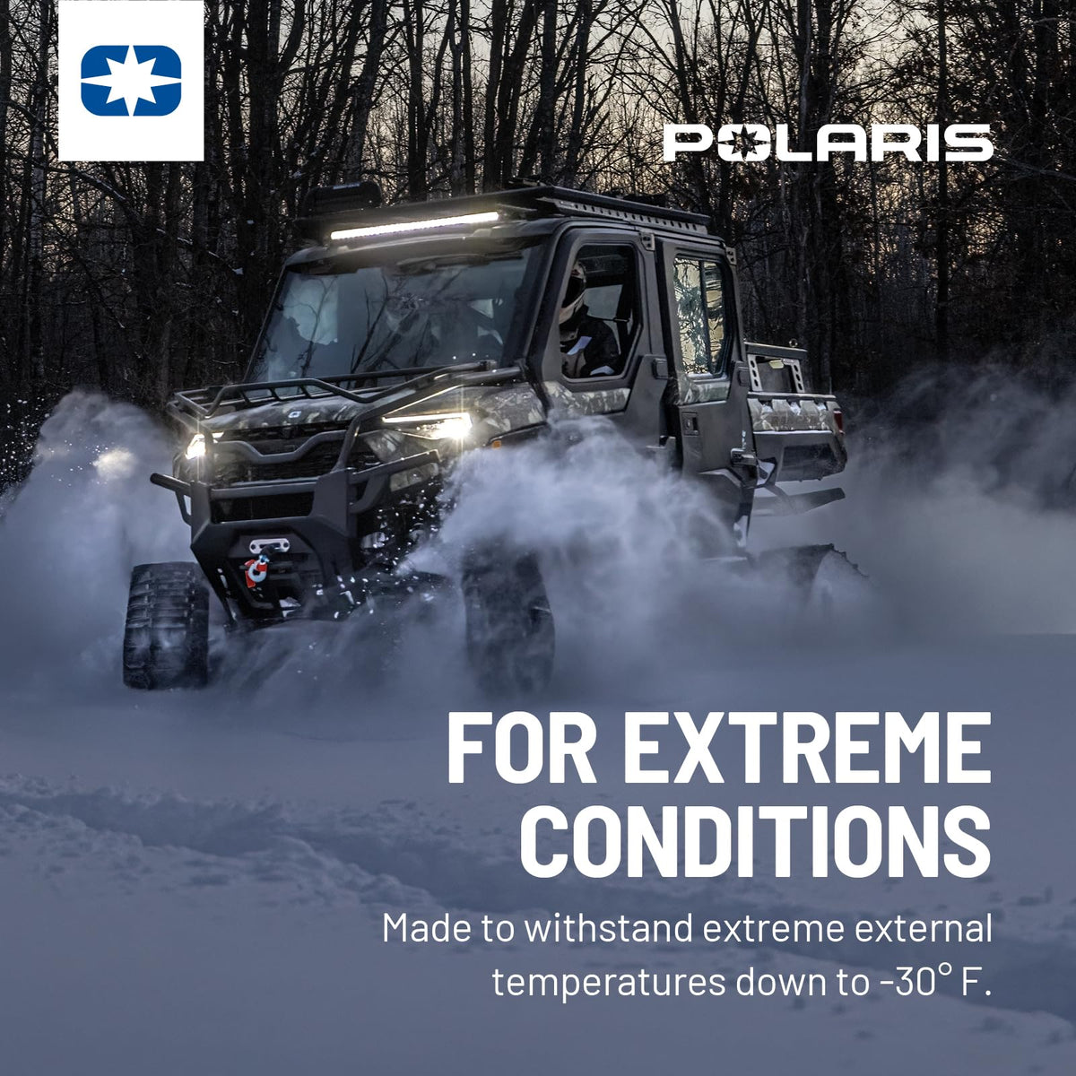 Polaris battery with included hardware emphasizing simple drop-in installation