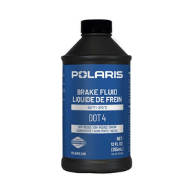 Polaris DOT 4 back label with specifications and part 2872189 for accurate maintenance reference