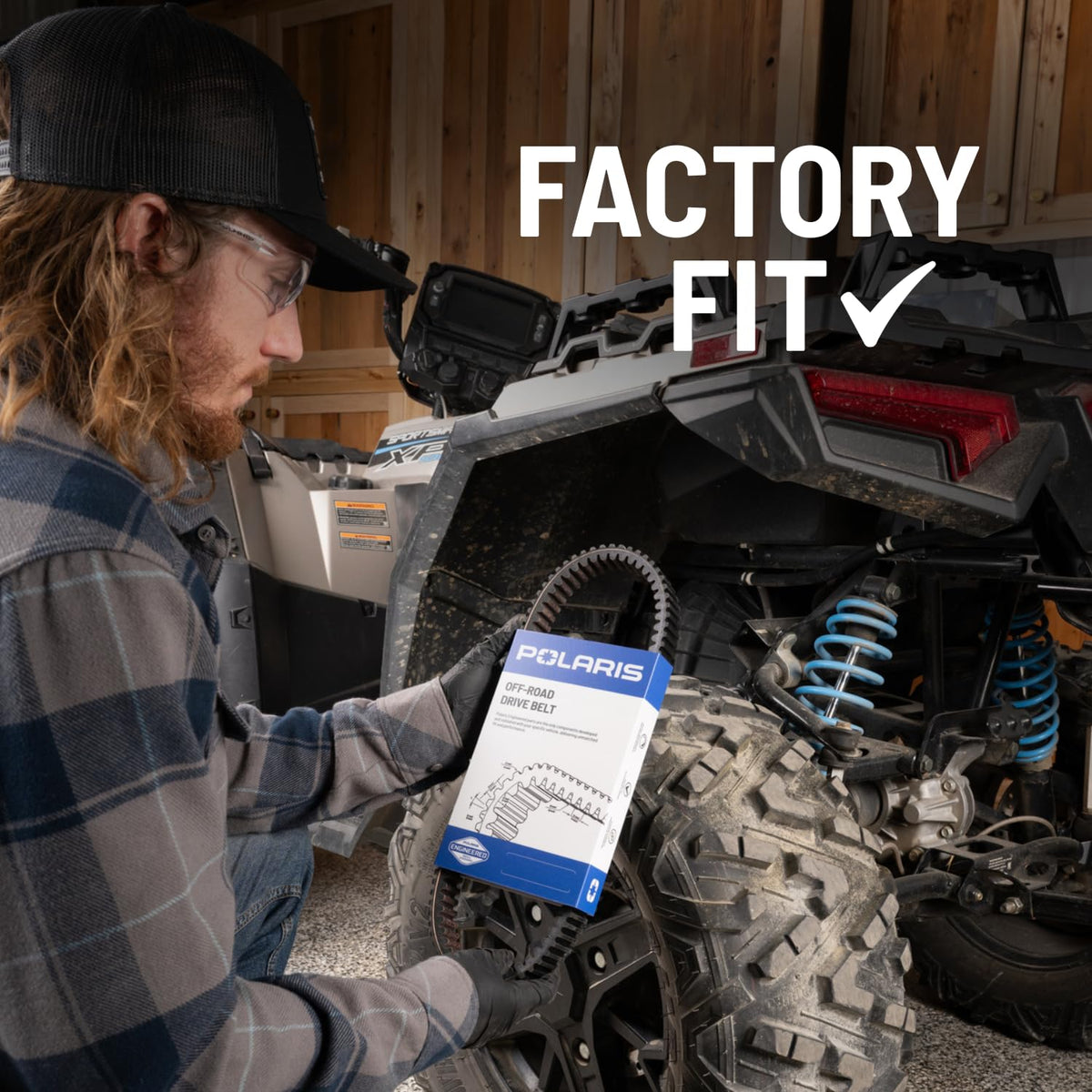 Polaris drive belt installed in RZR demonstrating reliable power delivery