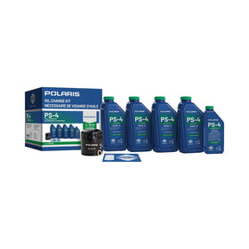 Polaris oil kit front packaging showing OEM contents and easy identification