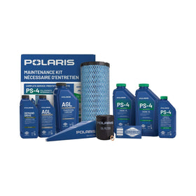 Polaris maintenance kit front packaging showing contents and brand benefits
