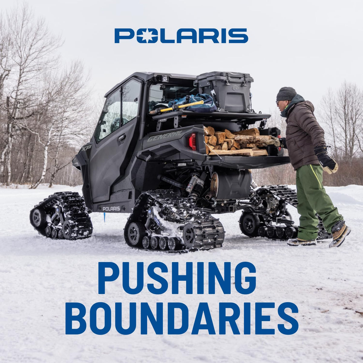 Polaris label close-up highlighting custom additive system for high shear stability benefit