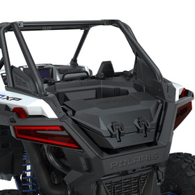 Polaris close-up of aluminum pin latch showing durable locking benefit