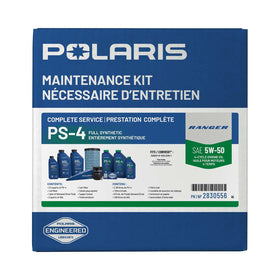 Polaris paper funnel in use preventing spills and simplifying oil changes
