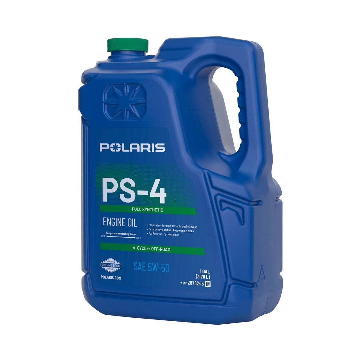 Polaris PS-4 label close-up highlighting specifications and formulation benefits