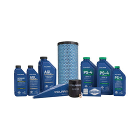 Polaris PS-4 5W-50 engine oil bottle highlighting heat protection