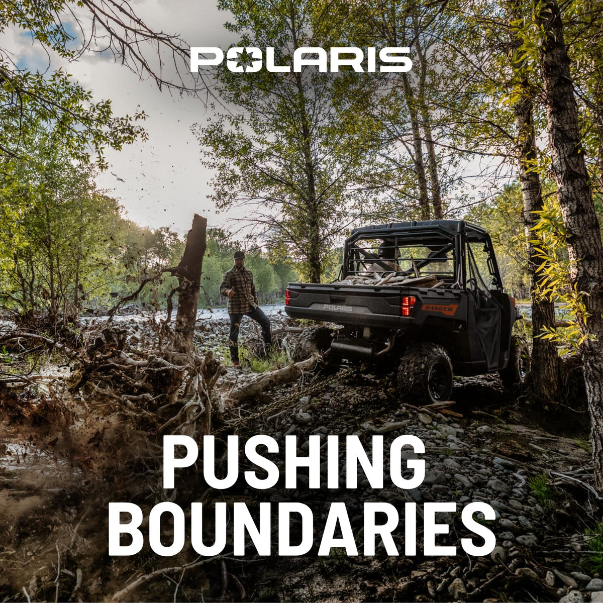 Polaris recovery shackles size comparison with hand showing compact, easy-to-handle benefit