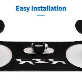 Generic installation hardware detail showing included screw and nut ease