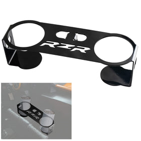 Generic garb bar cup holder side close-up showing steel construction benefit