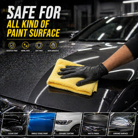 POLIVON towel cleaning a dashboard protecting interior surfaces