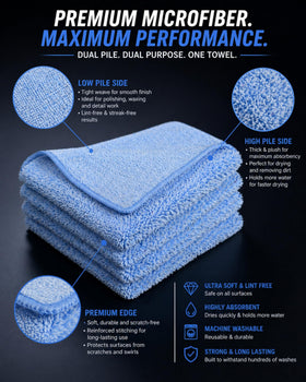 POLIVON low-pile texture detail for streak-free polishing and buffing